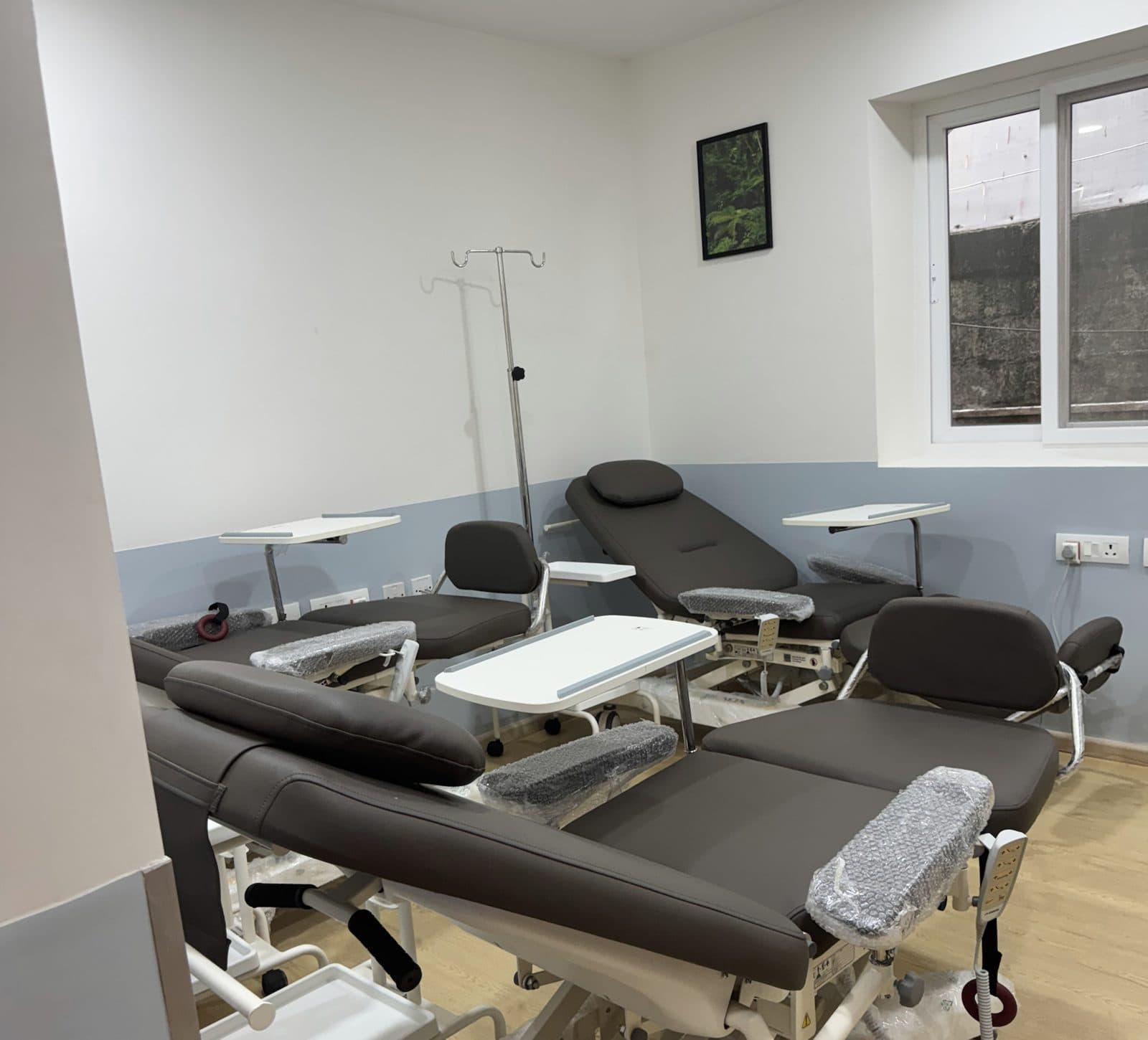 Day-care chemotherapy room